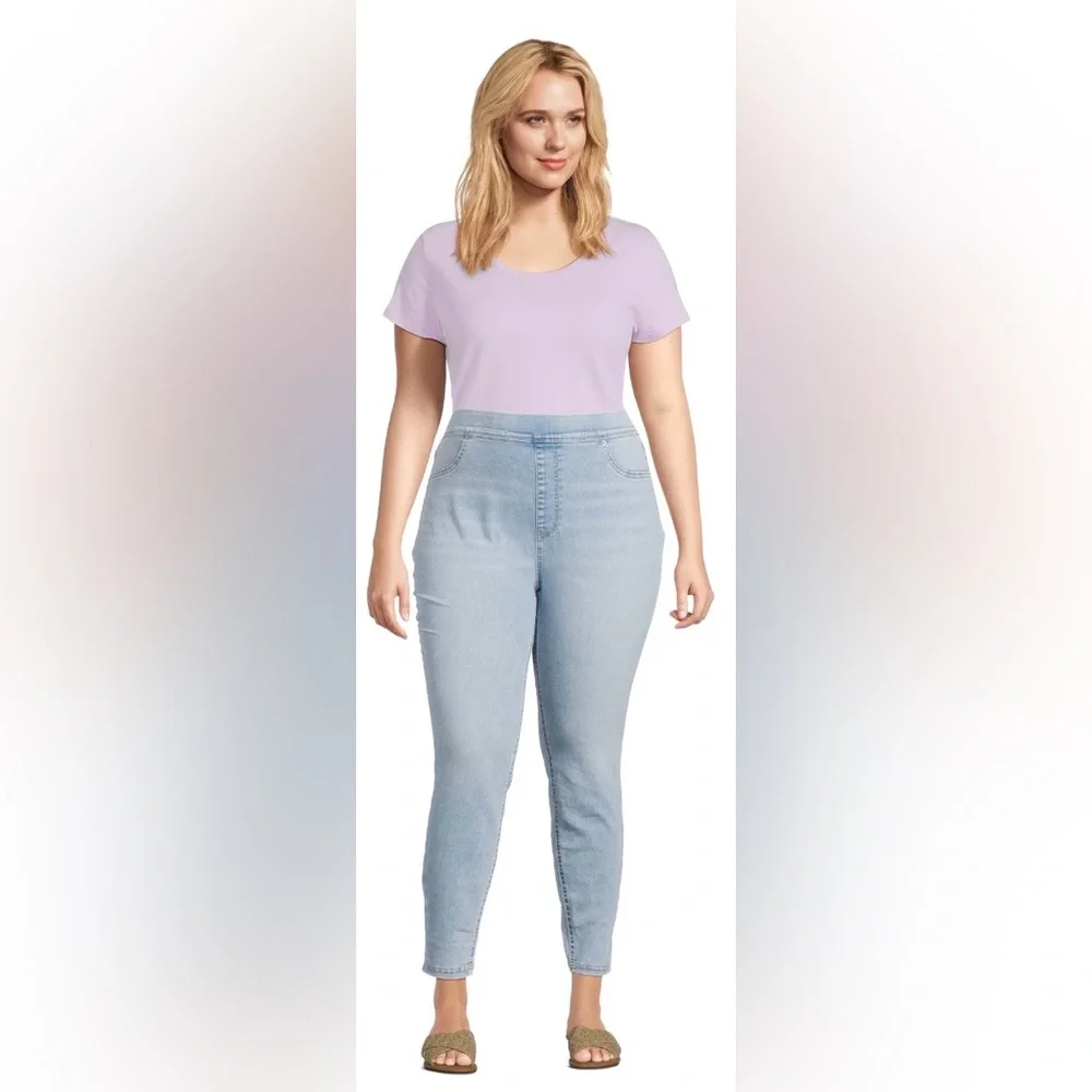 🩵 Terra & Sky 3X Light Blue Jeggings - Picture 4 of 10